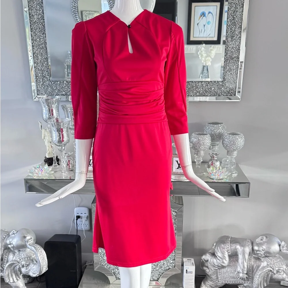 NWOT ❤️ Elegant Red Women's Dress - Picture 6 of 16